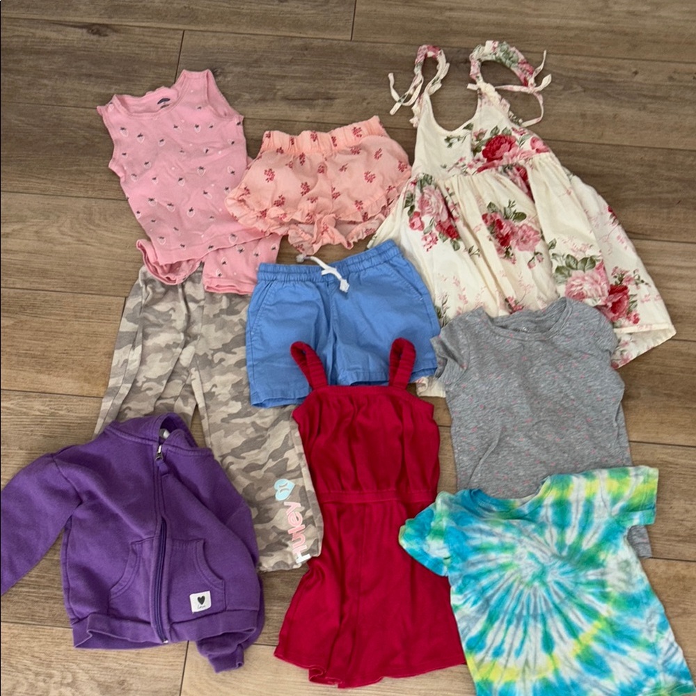 Kids Clothing Bundle - Floral, Tie-Dye, and More